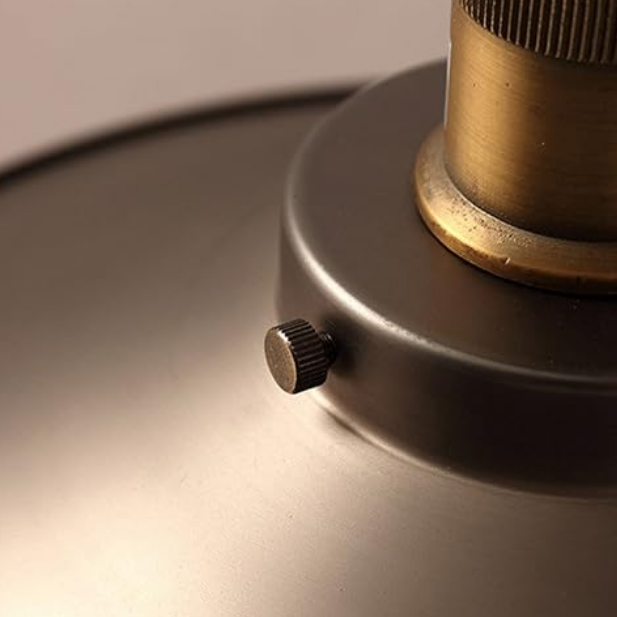 Close-up of the metal finish