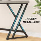 Y-shaped metal frame of the industrial computer desk