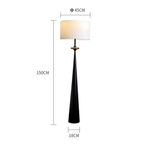 Japanese fabric floor lamp dimensions