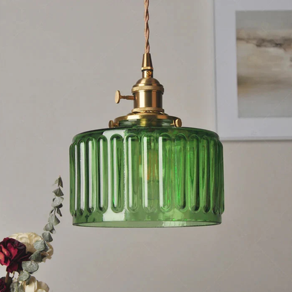 Japanese glass pendant light Design A