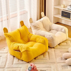 Side view of cute kids sofa chair