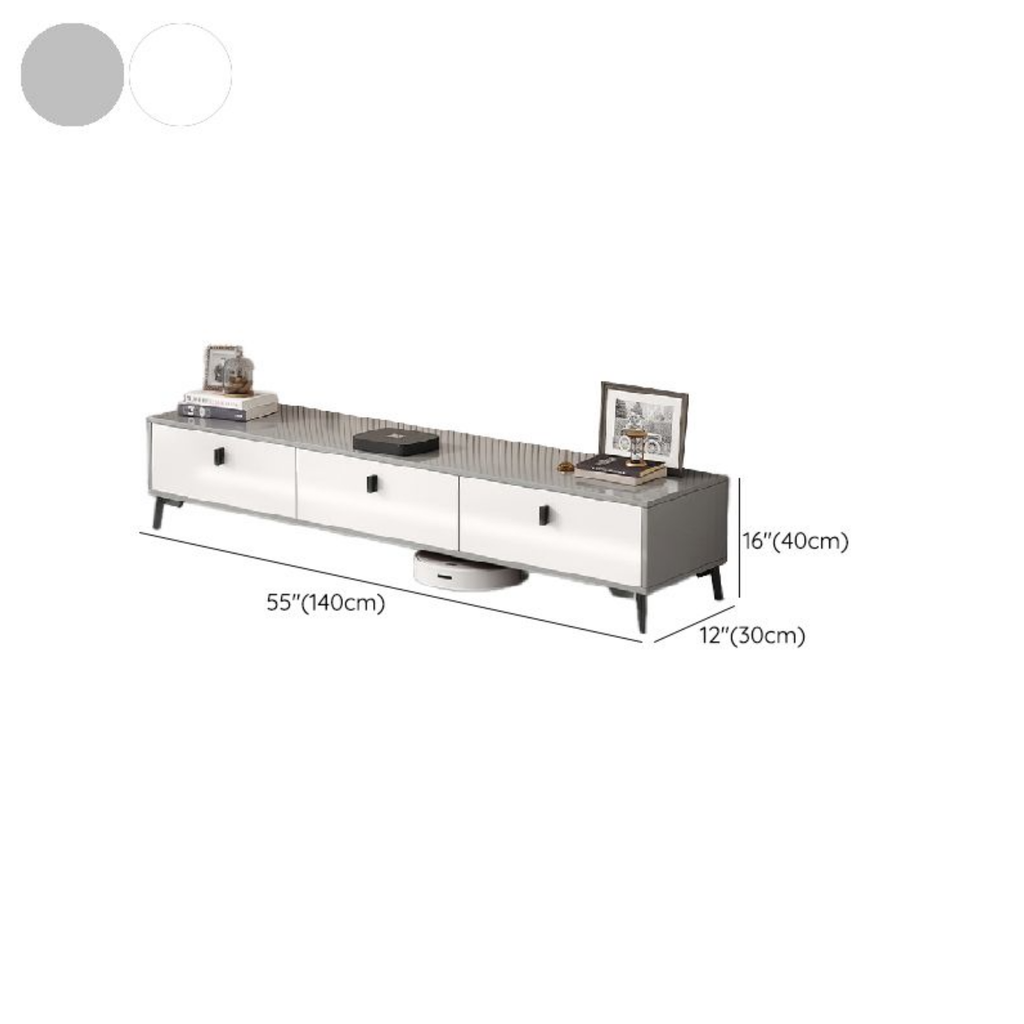 Modern 4-drawer TV stand dimensions large size