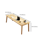 Dimensions of the large size modern minimalist solid wood computer desk