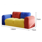 Dimensions of the large velvet accent sofa