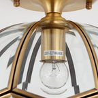 Close-up of the polished copper finish