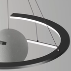 Close-up of the integrated LED light