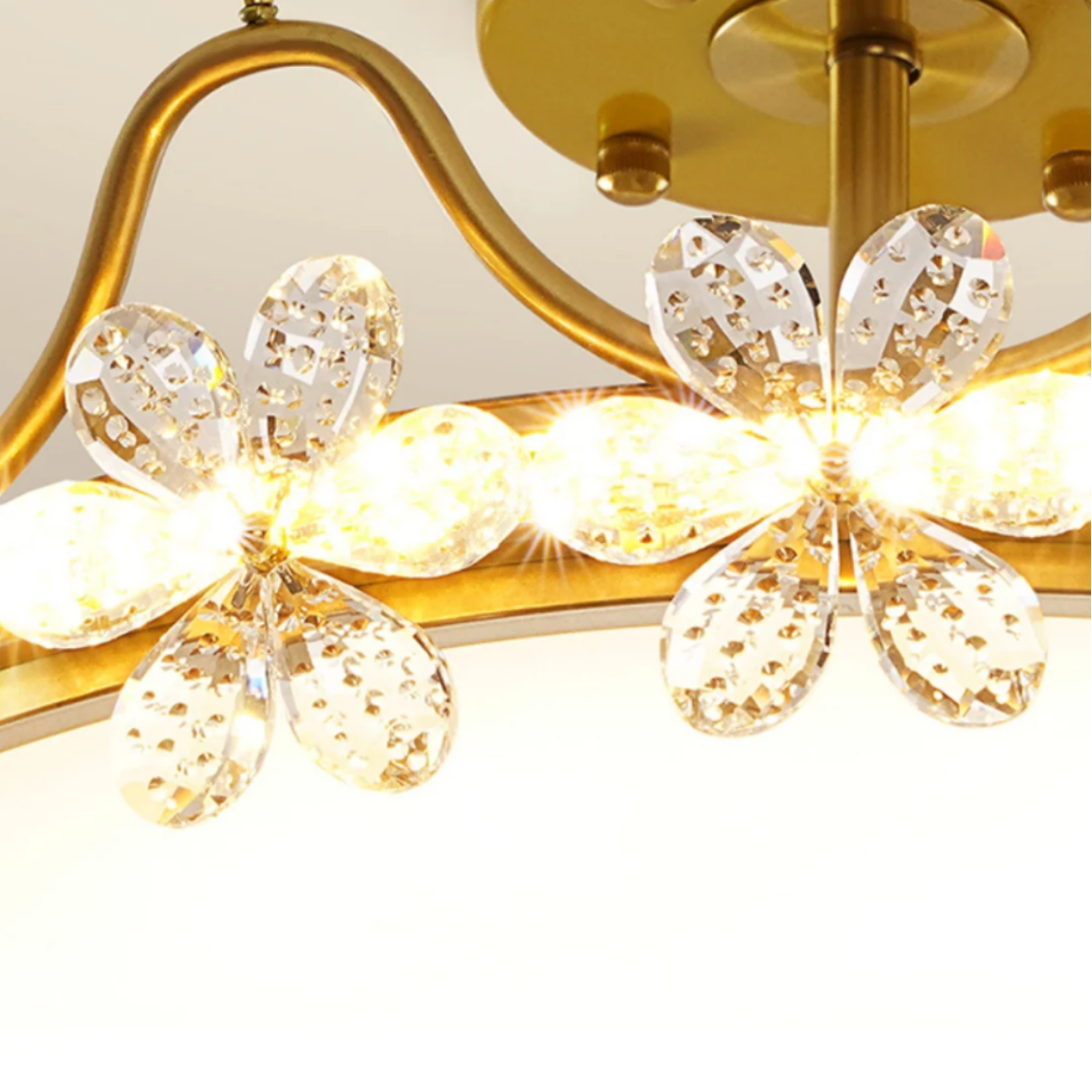 Detail of the integrated LED lighting