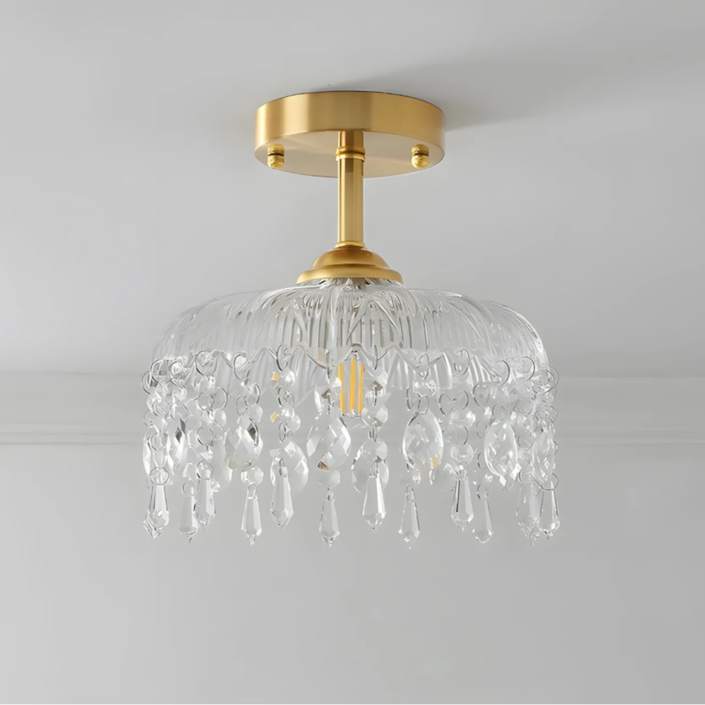 Luxury dome pendant light with light off