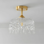 Luxury dome pendant light with light off