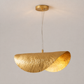 Luxury gold lotus leaf pendant ceiling light