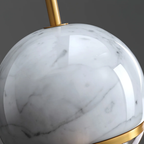 Close-up of the natural marble shade