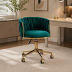 Luxury accent chair with tufted backrest and armrests
