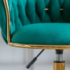 Details of the luxury upholstered accent for dressing table