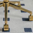 Details of the luxury upholstered accent chair for dressing table
