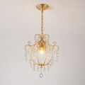 Luxury vintage crystal glass pendant ceiling light