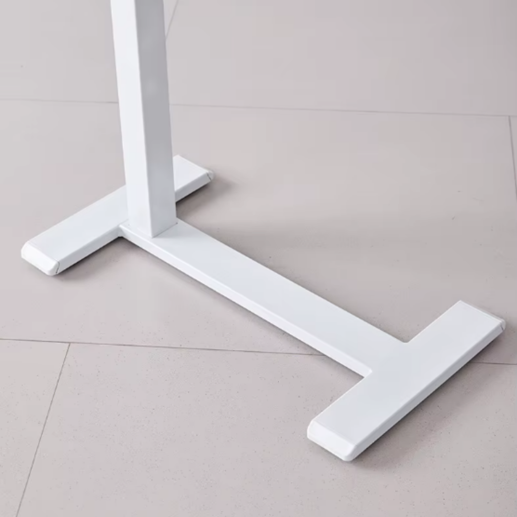 Rolling base of mobile computer desk