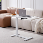 Mobile computer desk in a home workspace