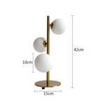 Dimensions of the modern 3D printed moon globe table lamp