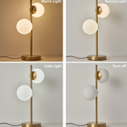 Modern moon globe table lamp with ambient lighting