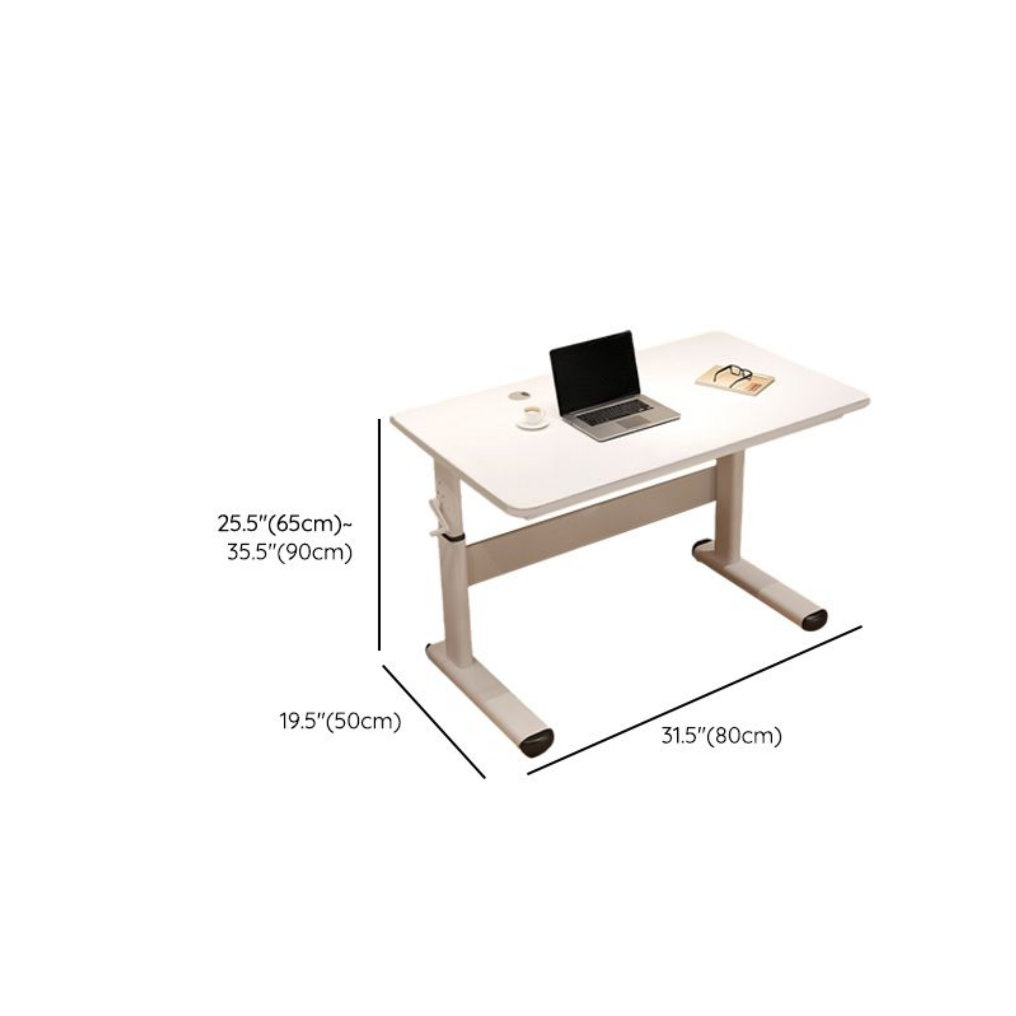 Dimensions of the modern adjustable computer desk