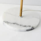 Close-up of the sturdy floor lamp base
