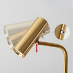 Close-up of the adjustable lamp head
