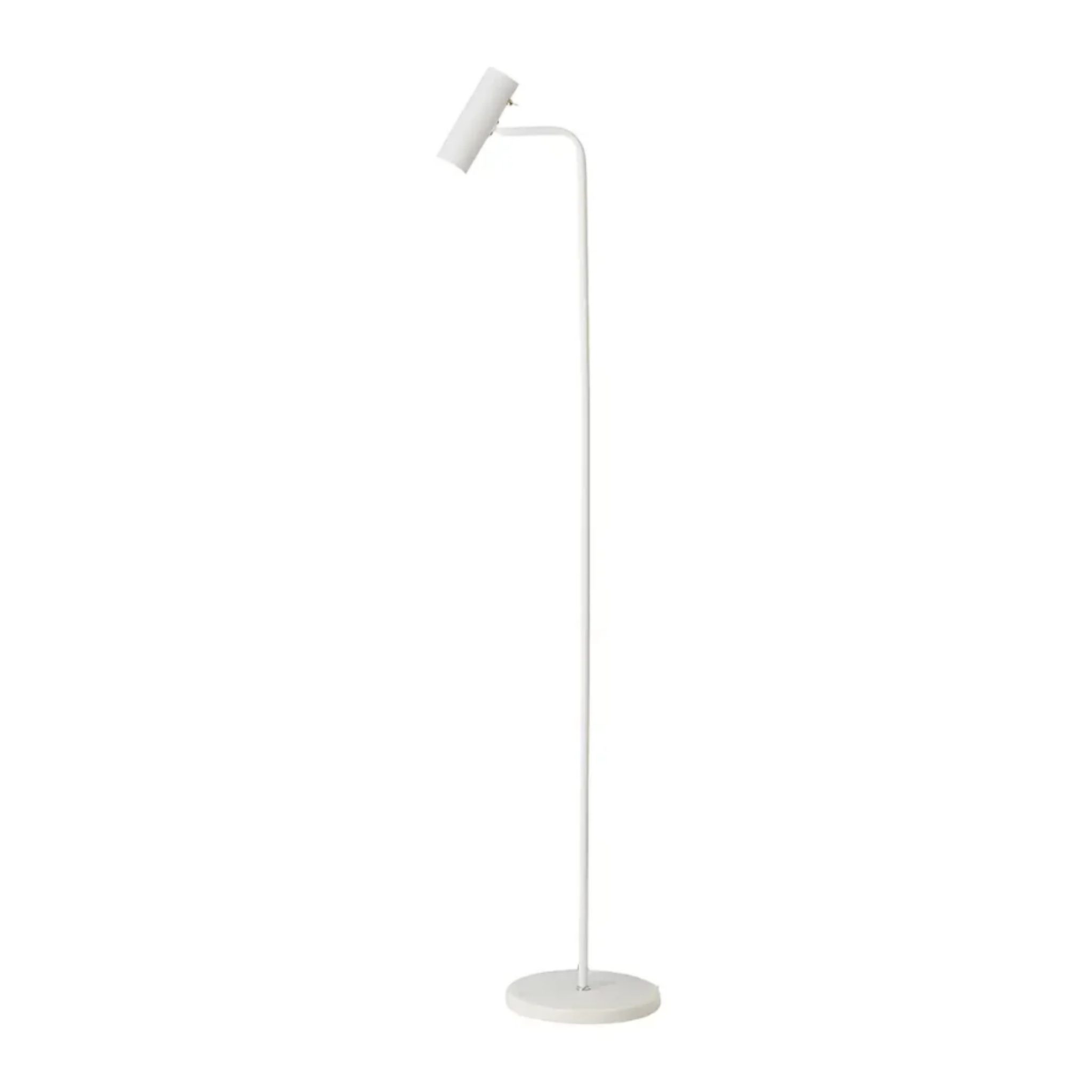 Modern adjustable LED floor lamp in white