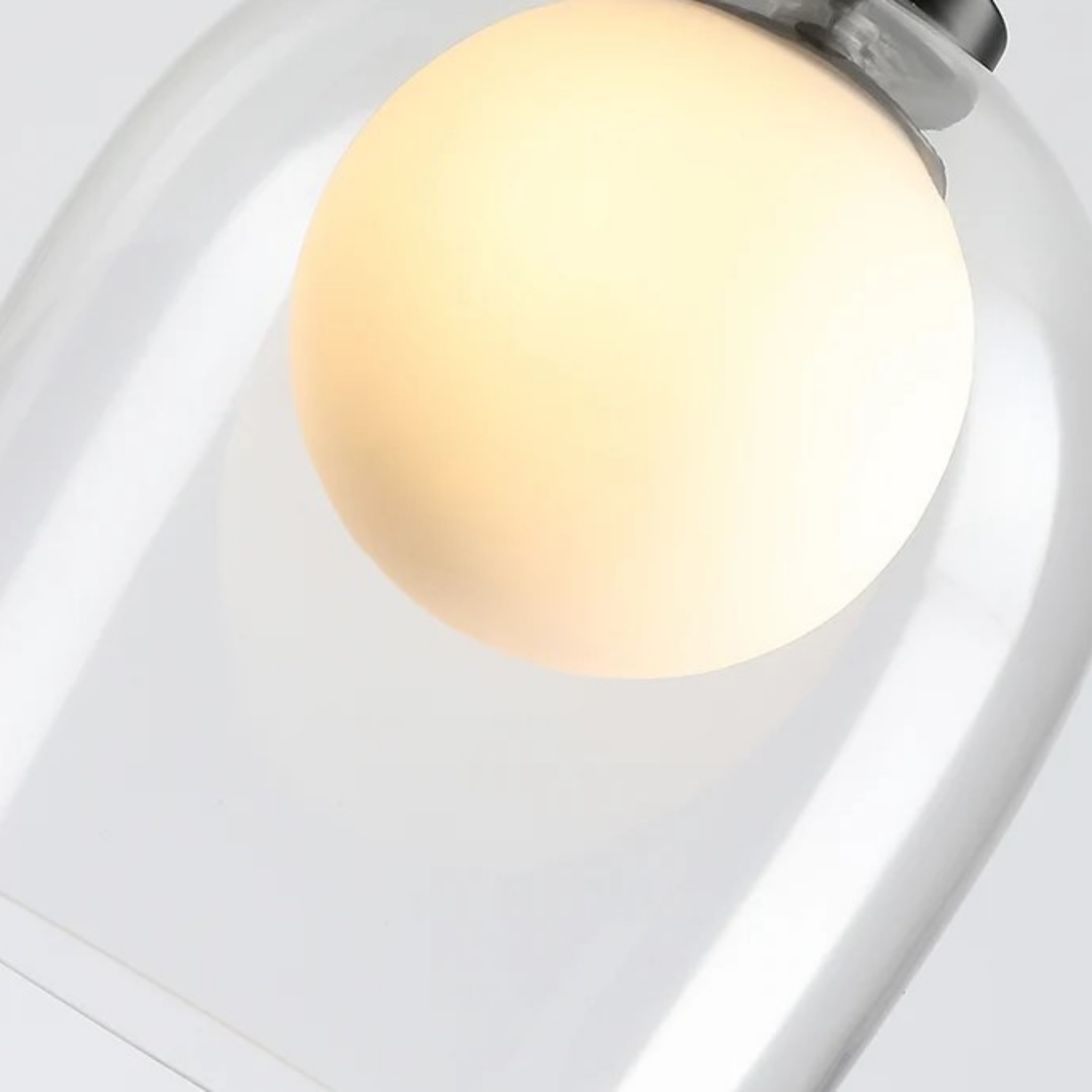 Close-up of the G9 bulb socket