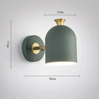 Dimensions of the modern colorful cylinder wall sconce