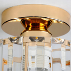Close-up of the gold finish