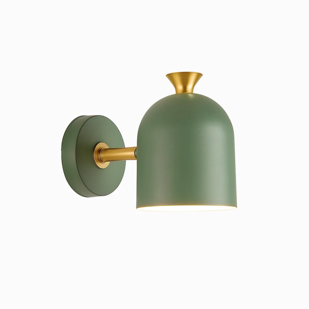 Green modern cylinder wall sconce
