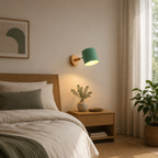 Modern cylindrical wall light in a contemporary interior