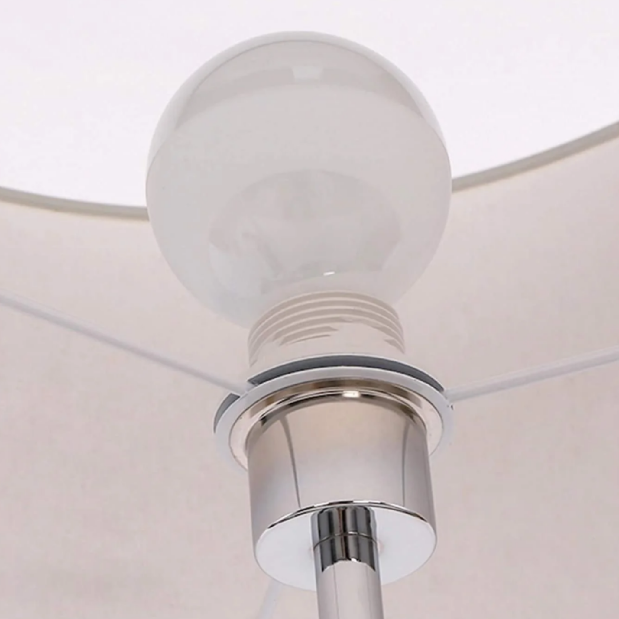 Close-up of the LED lamp