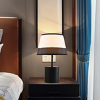 Modern fabric shade table lamp design A
