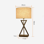 Dimensions of the modern fabric table lamp