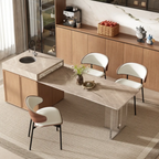 Modern faux leather kitchen dining chair