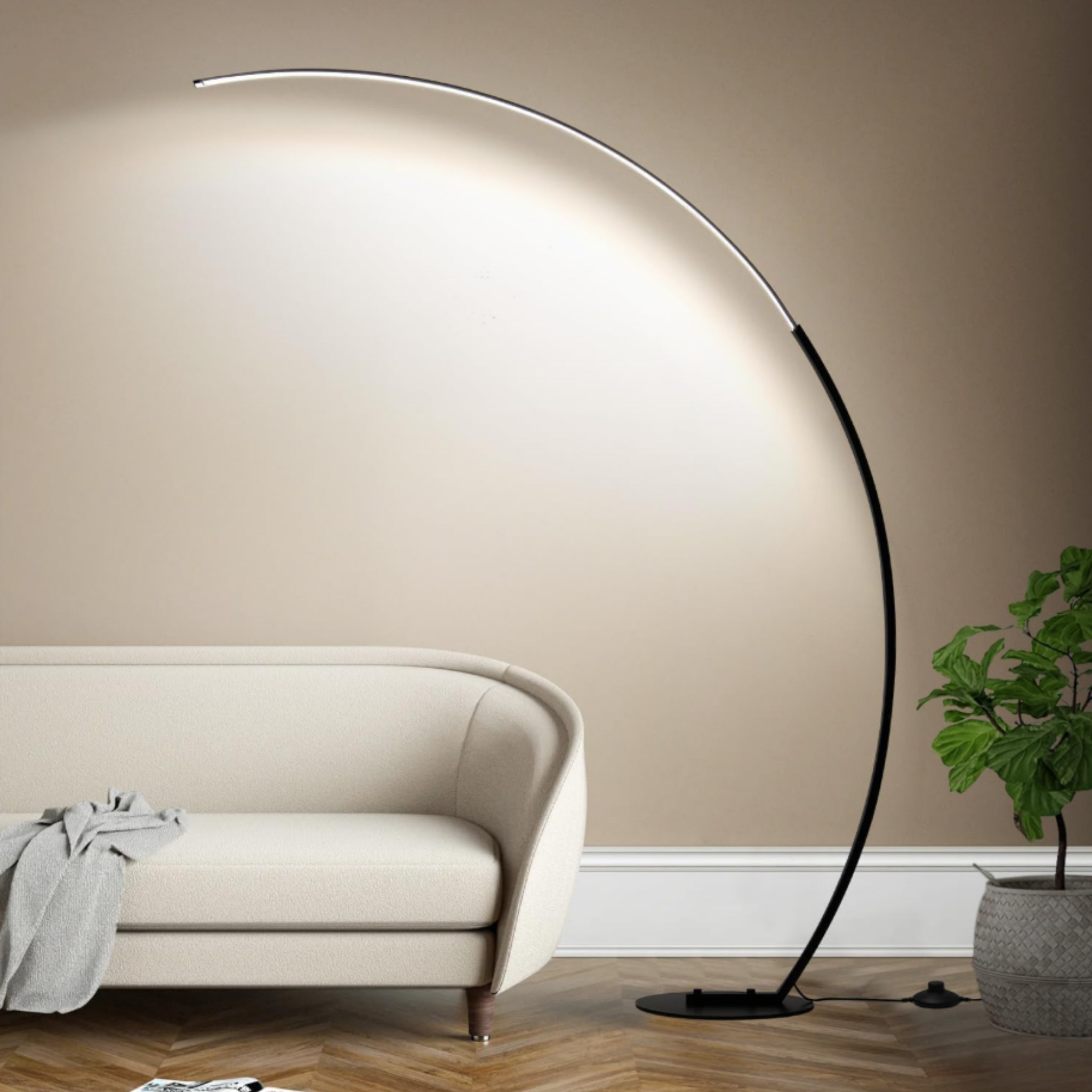 Modern aluminum fishing rod style floor lamp