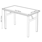 Dimensions of the modern foldable computer desk 40cm