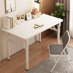 Angled view of the modern foldable home office desk