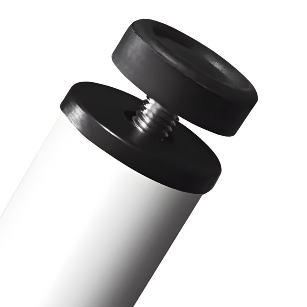 Close-up of the desk legs