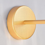 Wall mounting detail of the modern glass globe wall sconce