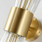 Close-up of the luxury gold metal finish