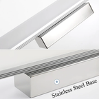 Close-up of the modern LED vanity light body