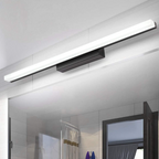 LED vanity wall light above a bathroom mirror