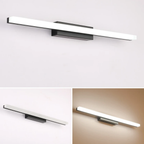 Modern LED bathroom vanity wall light turned off