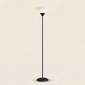 Modern LED standing floor lamp in black