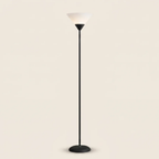 Modern LED standing floor lamp in black