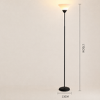Dimensions of the modern LED standing floor lamp