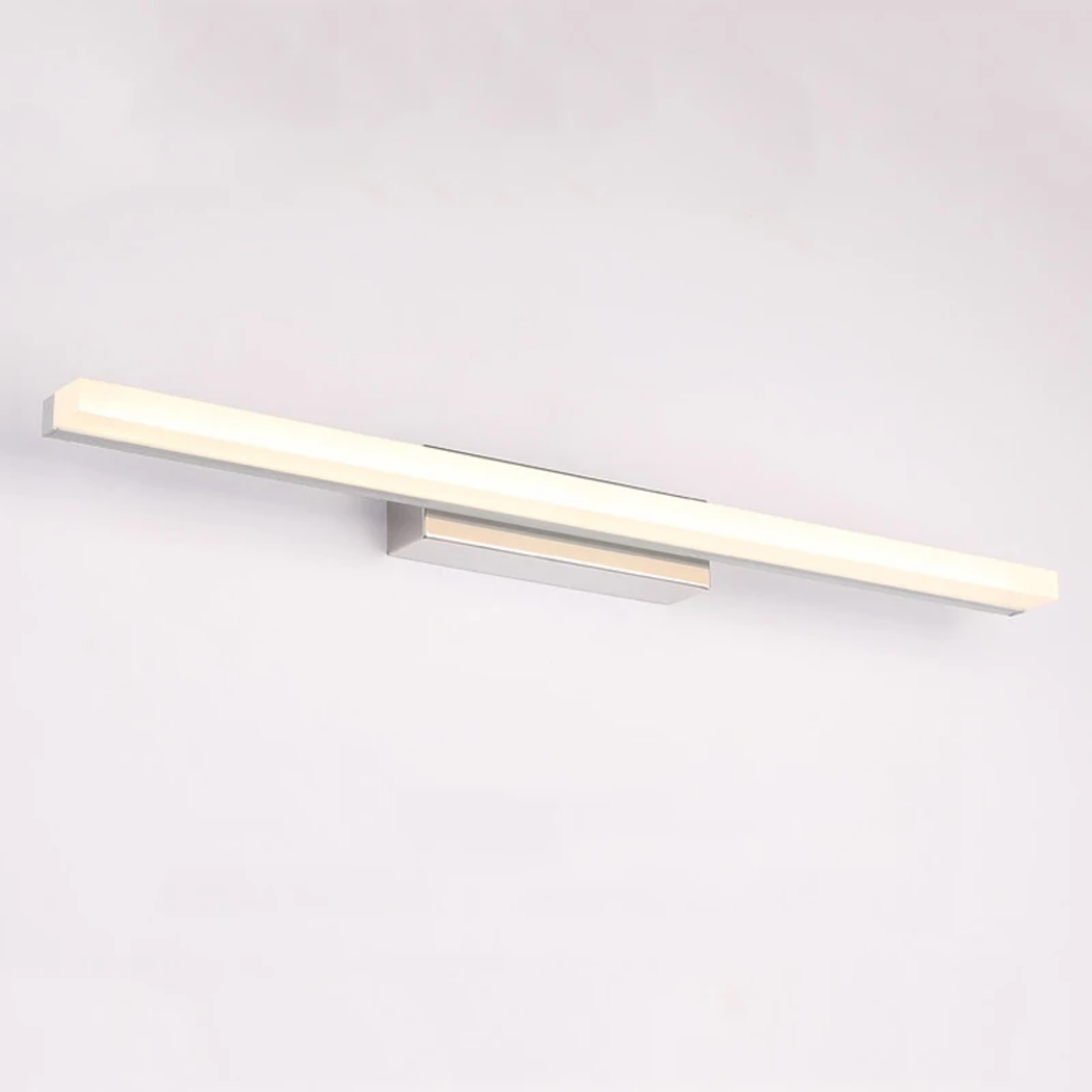 Modern LED vanity wall light with warm white illumination