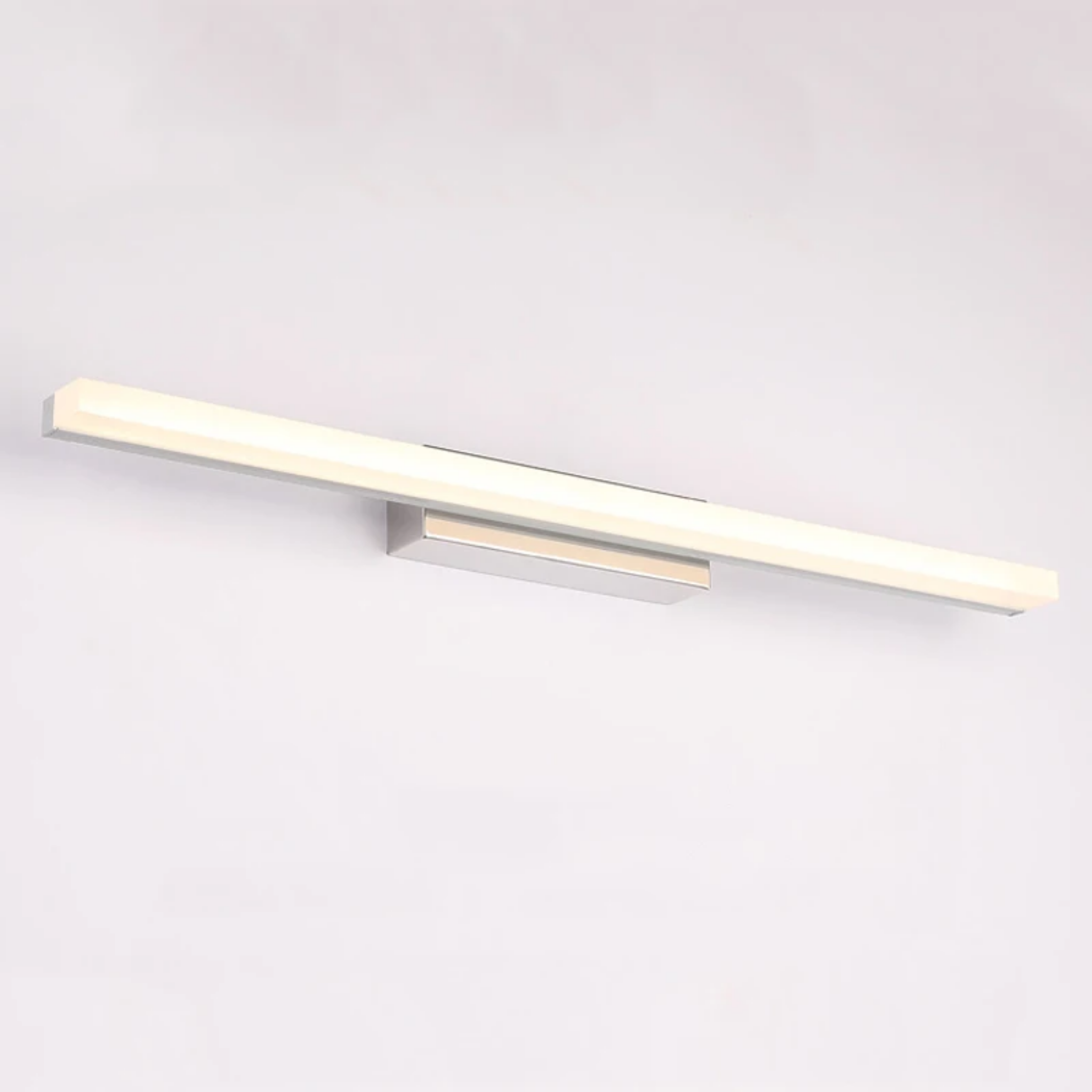 Modern LED vanity wall light with warm white illumination